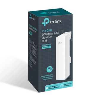 ACCESS POINT TPLINK CPE210 300MBPS 2.4GHZ 9DBI EXTERIOR