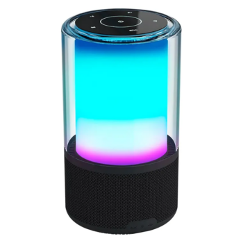 BOCINA ACTECK GLEE PURE AP70 NEGRO BLUETOOTH 5.2 3.5MM USB-C ILUM