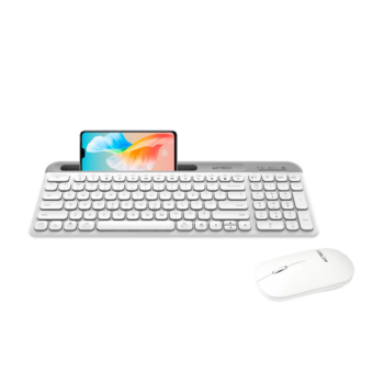 KIT 2 EN 1 ACTECK WIFI CREATOR VIRTUOS SILK MK720 TEC Y MOU BLANCO
