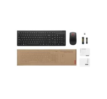 KIT TECLADO Y MOUSE LENOVO MA203W TEC/ESP INALAMBRICO USB NEGRO