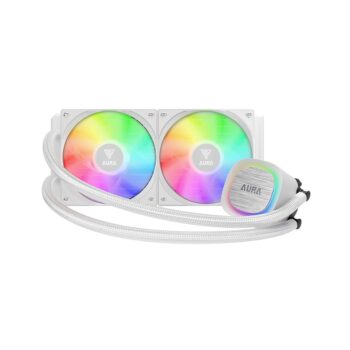 ENFRIAMIENTO GAMDIAS AURA GL240 V2 WH BLANCO 240MM AM5/LGA1700 ARGB GD-AURA GL240 V2 WH 11M DE GARANTIA