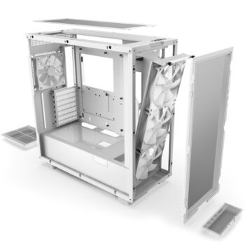GABINETE NZXT H7 FLOW RGB BLANCO ATX S/FUENTE CRISTAL USB 3.2 TIPO-C CM-H71FW-R1 1AÑO DE GARANTIA