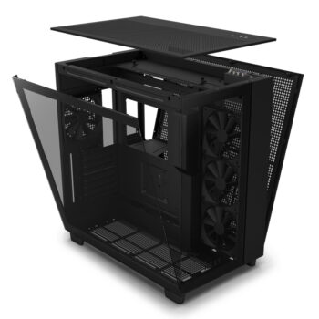 GABINETE NZXT H9 FLOW NEGRO ATX S/FUENTE CRISTAL USB 3.2 TIPO C CM-H91FB-01 1AÑO DE GARANTIA