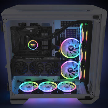 KIT DE 3 VENTILADORES THERMALATAKE SWAFAN 12 RGB 120MM KIT 3X1 CL-F137-PL12SW-A 11M DE GARANTIA