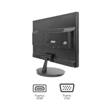 MONITOR QTOUCH 22" LED 1650 x 1050 75HZ VGA NEGRO QT-2200 1AÑO DE GARANTIA