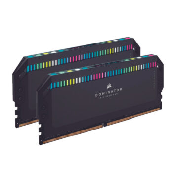 RAM CORSAIR DDR5 DOMINATOR PLATINUM 2X16 32GB 5600 NEGRO RGB CMT32GX5M2B5600C36 1AÑO DE GARANTIA