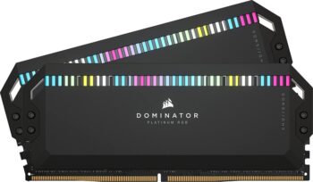 RAM CORSAIR DDR5 DOMINATOR PLATINUM 2X32 64GB 5600 BLANCO RGB CMT64GX5M2B5600C40W 1AÑO DE GARANTIA