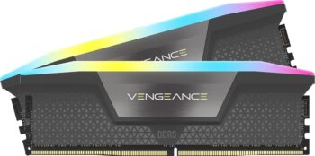 RAM CORSAIR DDR5 VENGEANCE 2X16 32GB 5600 GRIS RGB CMH32GX5M2B5600Z36K 1AÑO DE GARANTIA