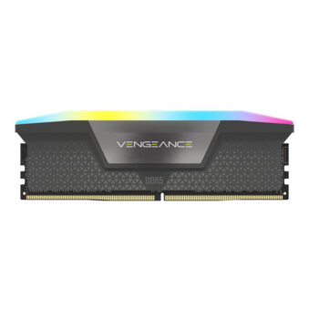 RAM CORSAIR DDR5 VENGEANCE 2X32 64GB 5600 GRIS RGB CMH64GX5M2B5600Z40K 1AÑO DE GARANTIA