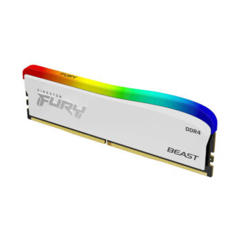 RAM KINGSTON FURY BEAST DDR4 8GB 3200 BLANCA RGB KF432C16BWA/8 1 AÑO DE GARANTIA