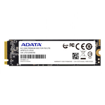 SSD ADATA PREMIUM 2TB M.2 PCIEX PC/PS5 7400MB/6800MB PS5/6400MB/s APSFG-2T-CSUS 11M DE GARANTIA