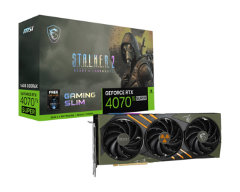 TVIDEO MSI RTX4070 TI GAMING X SLIM 16GB STALKER 2 HDMI DP RTX 4070 Ti SUPER 16G GAMING SLIM STALKER 2 EDITION 12M DE GARANTIA