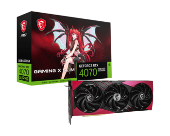TVIDEO MSI RTX 4070 SUPER 12GB GAMING X SLIM DESIGN MIGHTY ACTION HDMI DP RTX4070 SUPER 12G GAMING X SLIM MLG