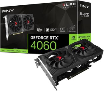 TVIDEO PNY RTX4060 VERTO DUAL FAN DLSS 8GB XLR8 GAMING GDRR6