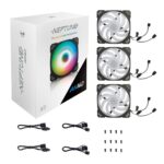 VENTILADOR INWIN NEPTUNE AN120 KIT 3X1 RGB 120MM NEGRO IW-FN-AN120-3PK 11M DE GARANTIA